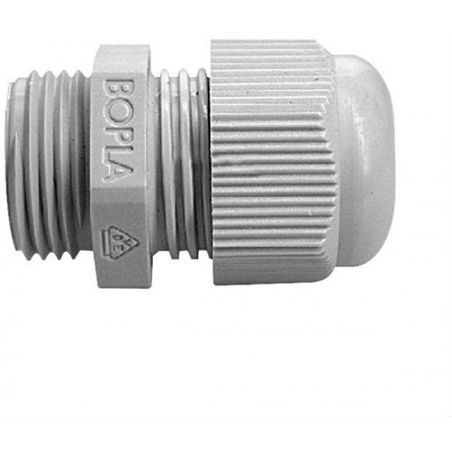 10000200, Cable Gland, 4 ... 8mm, PG9, Polyamide, Light Grey