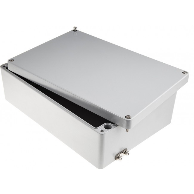 Aluminium Enclosure, IP65, IP66, IP67, IP68, Grey Lid, 111 x 330 x 230mm