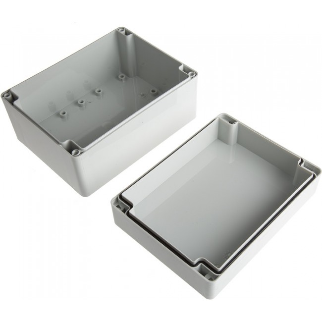 PC 121609 ENCLOSURE, Plastic Enclosure Euronord 160x90x120mm Light Grey Polycarbonate IP66 / IP67