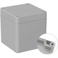 Grey Polycarbonate General Purpose Enclosure, IP66, IK07, Grey Lid, 80 x 82 x 85mm