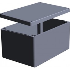 Aluminium Enclosure, IP66, Grey Lid, 180 x 330 x 230mm