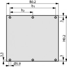 30818276, Clear Aluminum Front Panel