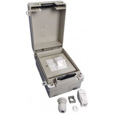 WJ6KJH, Plastic Enclosure with CAT6 Socket and RJ12 Socket COMMZBOX 101x152x83mm Grey ABS IP65