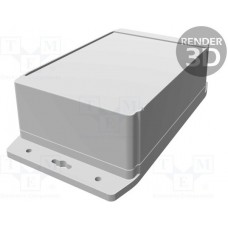 1555H2F42GY, Box Polycarbonate Gray Cover Included 7.086" L x 4.723" W (179.98mm x 119.96mm) X 2.441" (62.00mm)