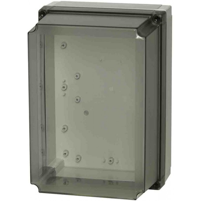 PC 200/75 HT ENCLOSURE, Grey Polycarbonate Enclosure, IP66, IP67, IK08, Smoked Grey Lid, 255 x 180 x 75mm