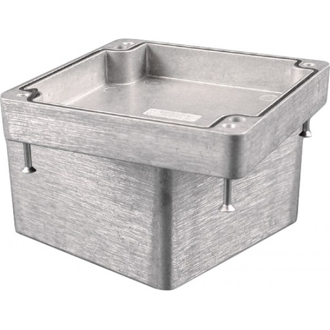 Aluminum enclosure, (L x W x H) 115 x 66 x 25 mm, natural, IP66, 1550Z106