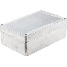 Silver Die Cast Aluminium Enclosure, IP66, Silver Lid, 280 x 180 x 100mm