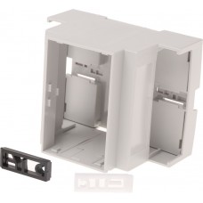 CNMB/4/2, DIN Rail Module Box Size 4 Open Top Both Sides Open CNMB 90x71x58mm Light Grey Polycarbonate IP20