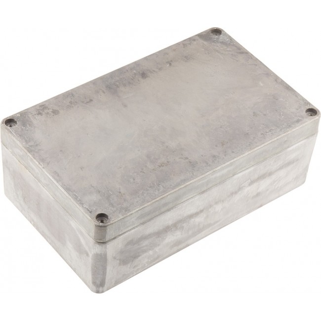 Silver Die Cast Aluminium Enclosure, IP66, Silver Lid, 260 x 160 x 90mm