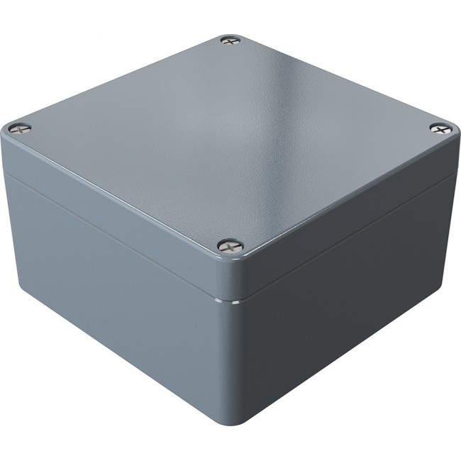 01161609, Aluminium Standard Series Grey Die Cast Aluminium Enclosure, IP66, IK09, Grey Lid, 160 x 160 x 90mm