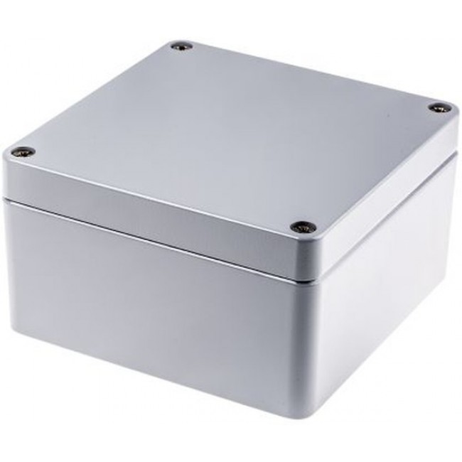 01161609, Aluminium Standard Series Grey Die Cast Aluminium Enclosure, IP66, IK09, Grey Lid, 160 x 160 x 90mm