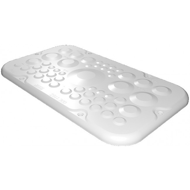 2561300, SZ Series RAL 7035 Plastic Gland Plate, 256mm W for Use with AX