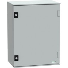 Control cabinet, (H x W x D) 430 x 330 x 200 mm, IP66, polyester, light gray, NSYPLM43G