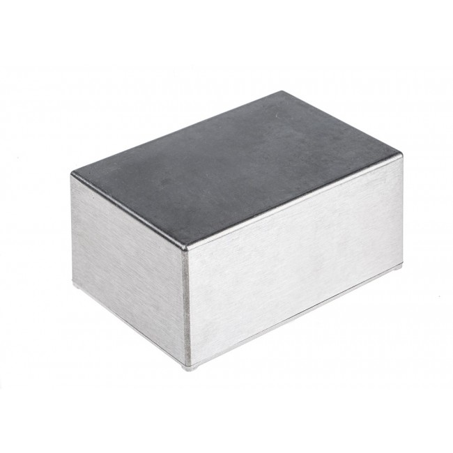 Silver Aluminium Alloy Enclosure, IP65, Silver Lid, 115 x 89.9 x 54.9mm