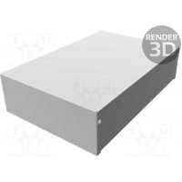1411VU, Enclosures, Boxes, & Cases Utility Enclosure - 12 x 8.0 x 3.0" - Unfinished Aluminum