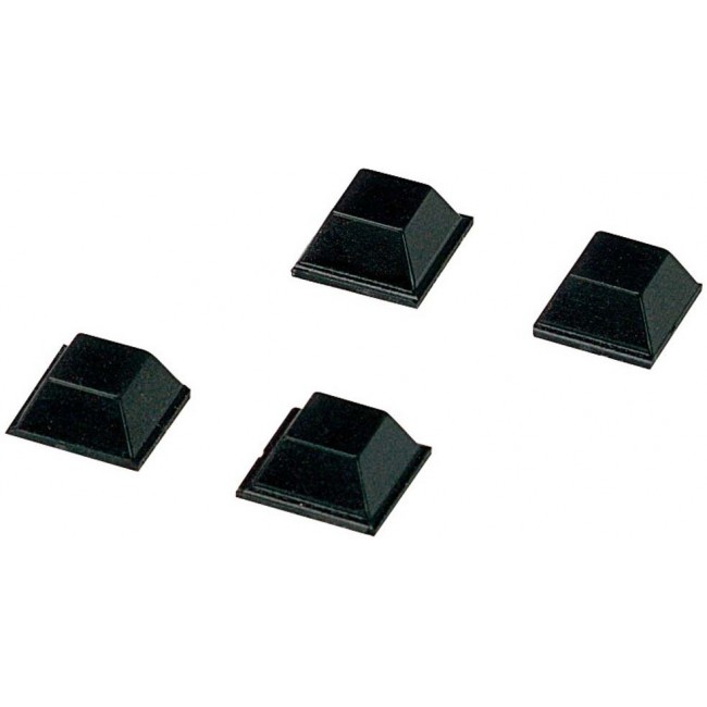 84006700 AB-GF, Plastic Self-Adhesive Feet for Use with Alu-Topline Enclosures, 13 x 13 x 5.8mm