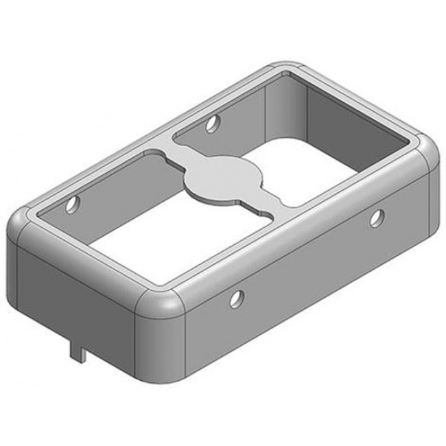 MS210-10F, EMI Gaskets, Sheets, Absorbers & Shielding 21 x 12 x 5mm Two-piece Drawn-Seamless RF Shield/EMI Shield FRAME (CRS)