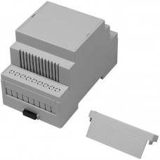 Open Top, Vented Sides Enclosure Type, 53.4 x 90 x 58mm, Polycarbonate DIN Rail Enclosure Kit