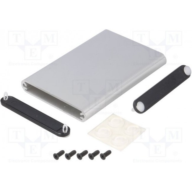 1455A1002, 1455 Series Extruded Aluminium Enclosure, IP54, 100 x 70 x 12mm