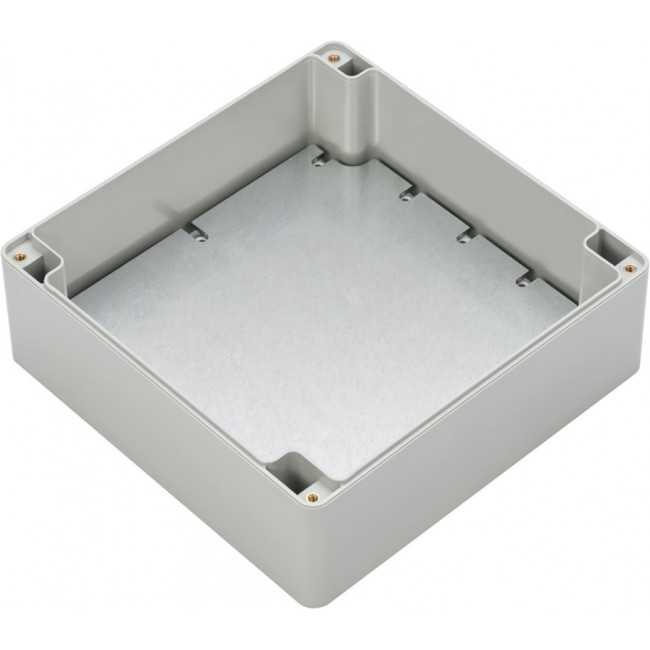 Galvanised Steel Mounting Plate, 2mm H, 196mm W, 126mm L for Use with 1920695 Hermetic Enclosure