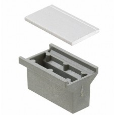 Static Handle, Plastic, Trapezoid Form, Grey, Front Panels, 5 HP | nVent SCHROFF 20808003