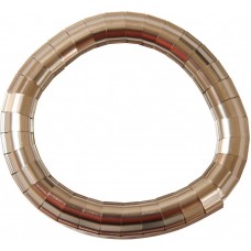 3851100, ShielDINg Gasket, Profile Strip, Beryllium Copper, L-406.4 mm, W-11.23 mm, D-9.4 mm, WE-CSGS Series