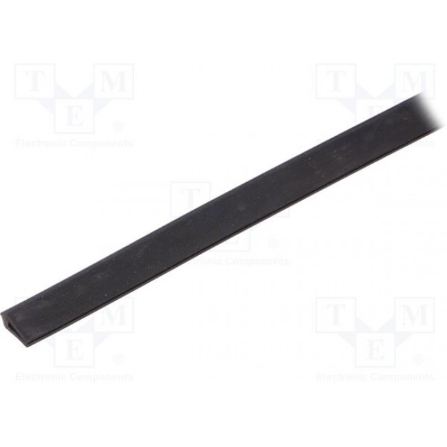 UT-5.2, Hole and edge shield; EPDM; L: 10m; black; H: 10mm; W: 4mm