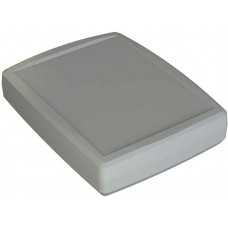 Grey ABS Enclosure, IP64, IK07, Grey Lid, 184.7 x 144.6 x 38.5mm