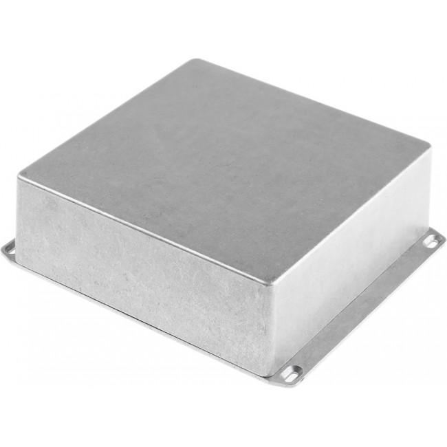 1590WFFL, Box Aluminum Unpainted Cover Included 7.402" L x 7.402" W (188.01mm x 188.01mm) X 2.638" (67.00mm)