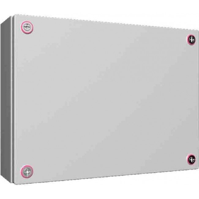 1511000, KX Series RAL7035 Steel Enclosure, IP66, IK08, Grey Lid, 400 x 400 x 120mm