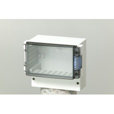 ABS 17/16-L3 ENCLOSURE, Grey ABS Enclosure, IP65, IK07, Smoked Grey Lid, 188 x 160 x 106mm