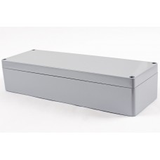 1590Z164GY, 1590 Series Die Cast Aluminium Enclosure, IP65, 80 x 123 x 360mm