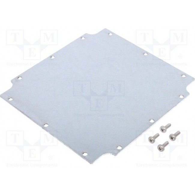 1554QPL, Steel Panel, Inner 5.000" L x 5.020" W x 0.064" H (127.00mm x 127.50mm x 1.63mm) Unpainted