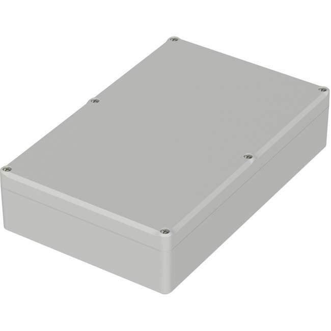 63239000 ET 239, Euromas II Series Light Grey ABS Enclosure, IP65, Light Grey Lid, 250 x 160 x 57mm