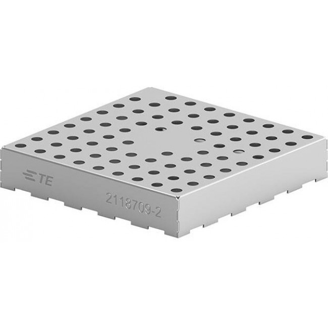 2118709-2, Board Mount EMI Enclosures 32 x 32 x 6mm One-piece Cold Rolled Steel SMD