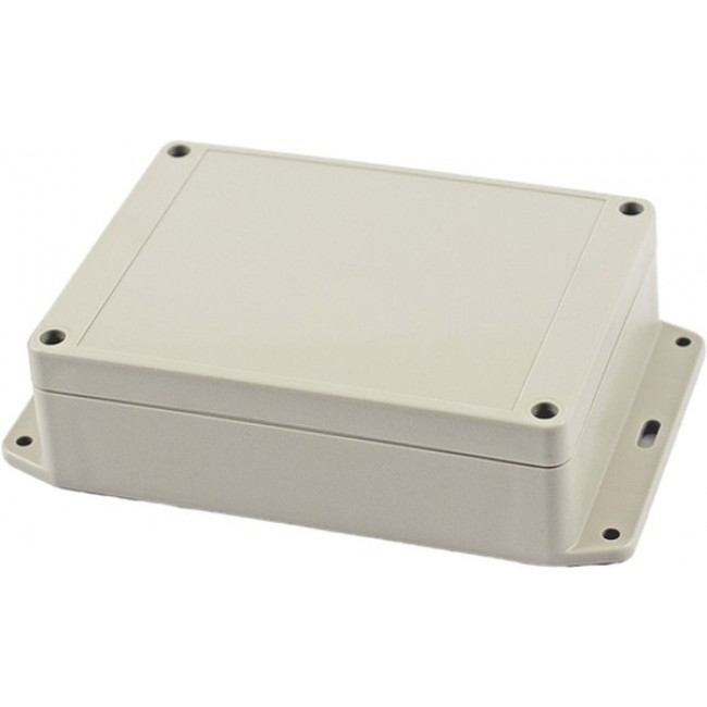 RP1205BF, RP Series Light Grey ABS General Purpose Enclosure, IP65, Flanged, Light Grey Lid, 145 x 105 x 40mm