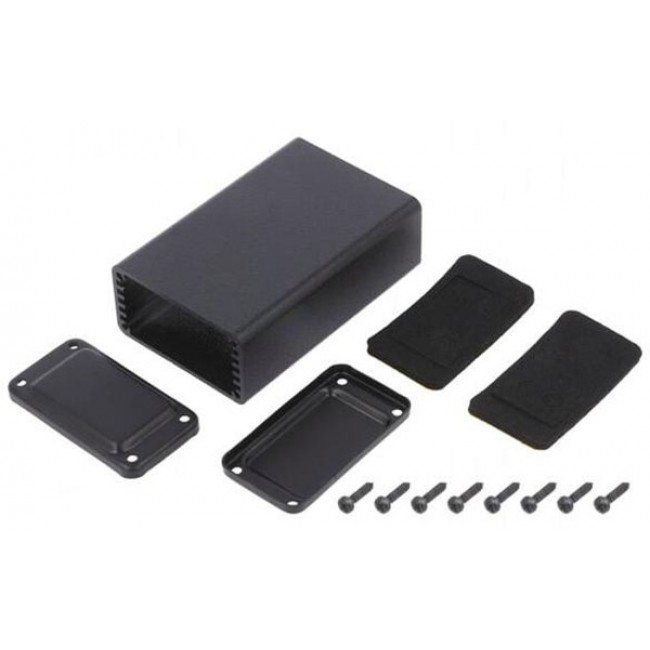 MTK465.9, Metal Enclosure MINITEKAL 71.2x43.25x23mm Aluminium Black