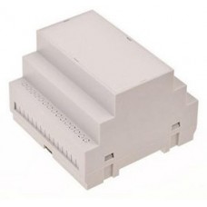 4U65090907310, DIN Rail Enclosure 87.6x90.2x65.4mm Grey ABS IP40