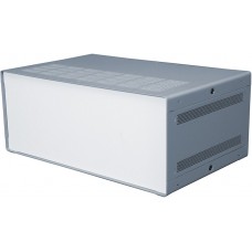 Grey Extruded Aluminium Enclosure, IP30, Grey Lid, 279 x 203 x 131mm