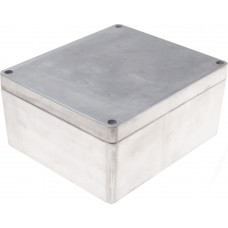 Silver Die Cast Aluminium Enclosure, IP66, Silver Lid, 230 x 200 x 110mm