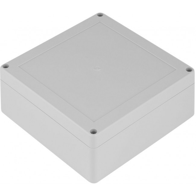 Grey Polycarbonate Enclosure, IP67, IK07, Grey Lid, 134.75 x 134.75 x 60.1mm