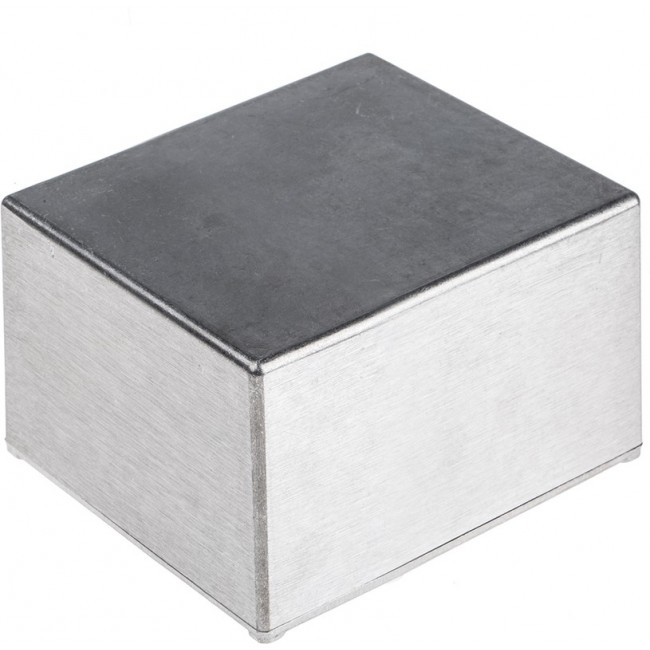 Silver Die Cast Aluminium Enclosure, IP54, Silver Lid, 50 x 50 x 31mm