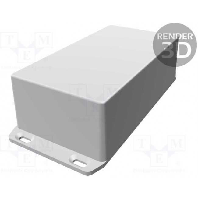 1590WPFL, 1590 Series Die Cast Aluminium Enclosure, IP65, Flanged, 51 x 84 x 179mm