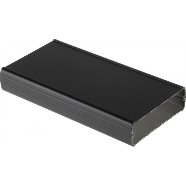 84100200 ABP 1000, Alubos Series Black Aluminium Enclosure, IP65, 200 x 106 x 32mm