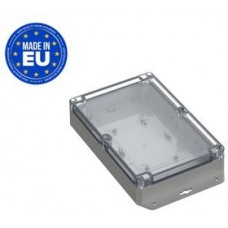 RND 455-01419, Plastic Enclosure with Clear Lid Universal 210x140x45mm Light Grey ABS / Polycarbonate IP65 / IK07