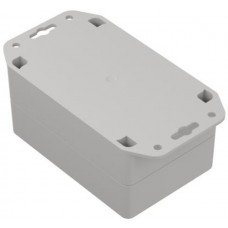 Light Grey Polycarbonate Enclosure, IP65, Flanged, Light Grey Lid, 121.4 x 81.6 x 60.2mm