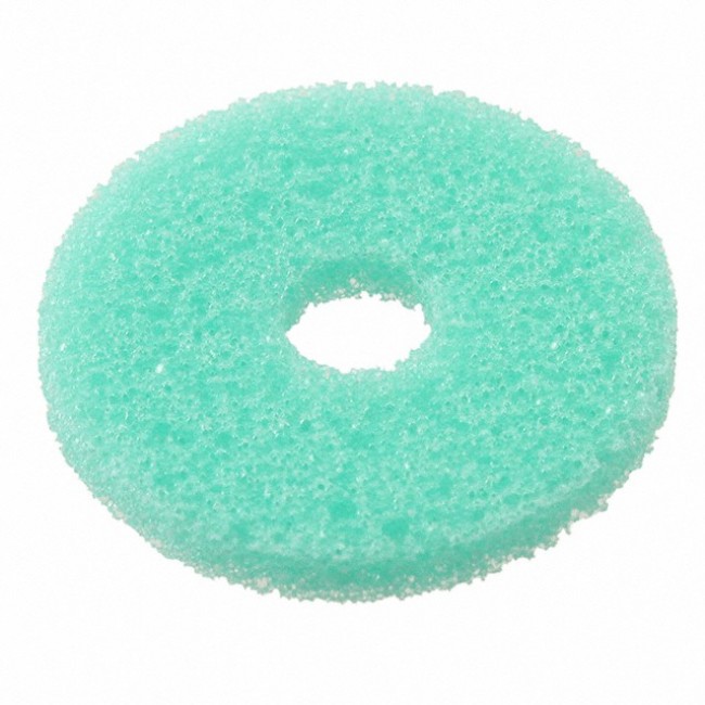 CF-47EG 0.125 RING PAD, Foam 1.00" Diameter (25.4mm) X 0.125" (3.18mm) Polyurethane Green