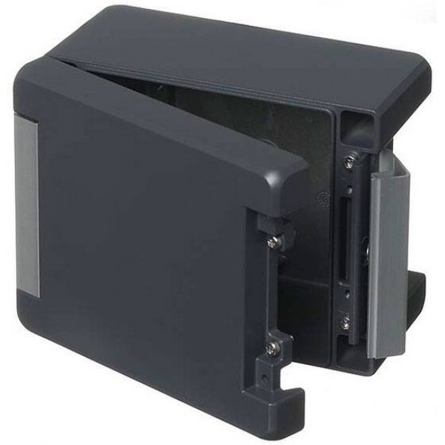 00113234, Bocube Alu Series Graphite Grey Aluminium Enclosure, IP66, IP68, IP69, IK07, IK08, Graphite Grey Lid, 159 x 128 x