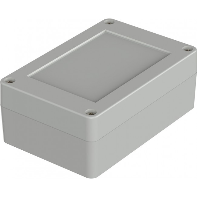 07311074 XM 110704 7035, Euromas X Series Light Grey Polycarbonate Enclosure, IP66, IP68, IK07, Light Grey Lid, 105 x 70 x 40mm