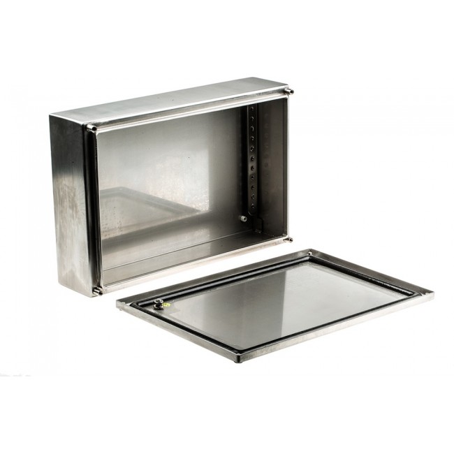 304 Stainless Steel Terminal Box, IP66, 300 mm x 200 mm x 80mm